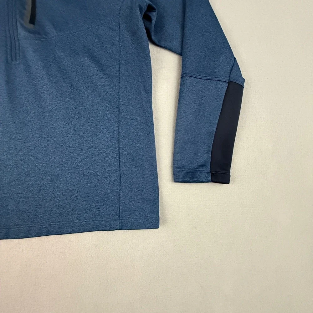 The North Face Canyonlands 1/4 Zip Pullover Fleece Jacket Mens XL Blue Heathered